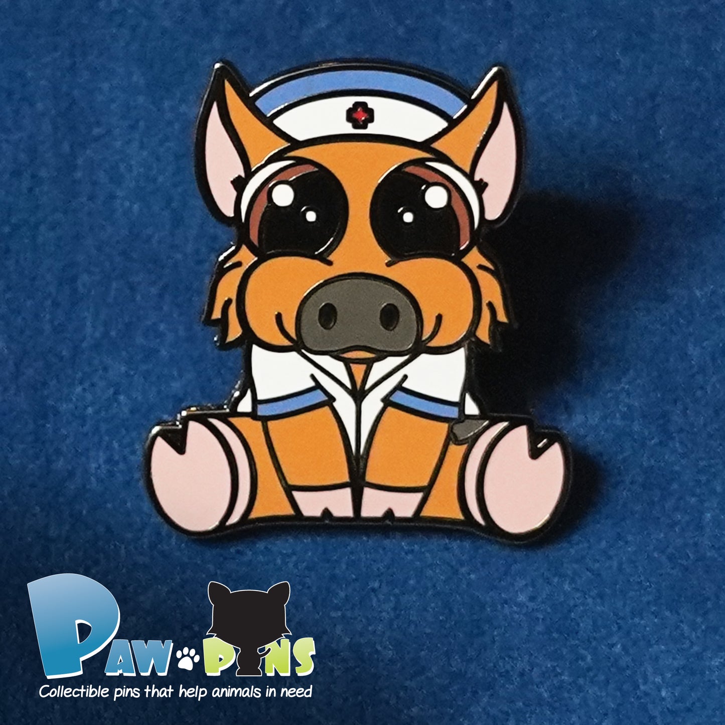 Dixie the Kunekune - Hard Enamel Pin
