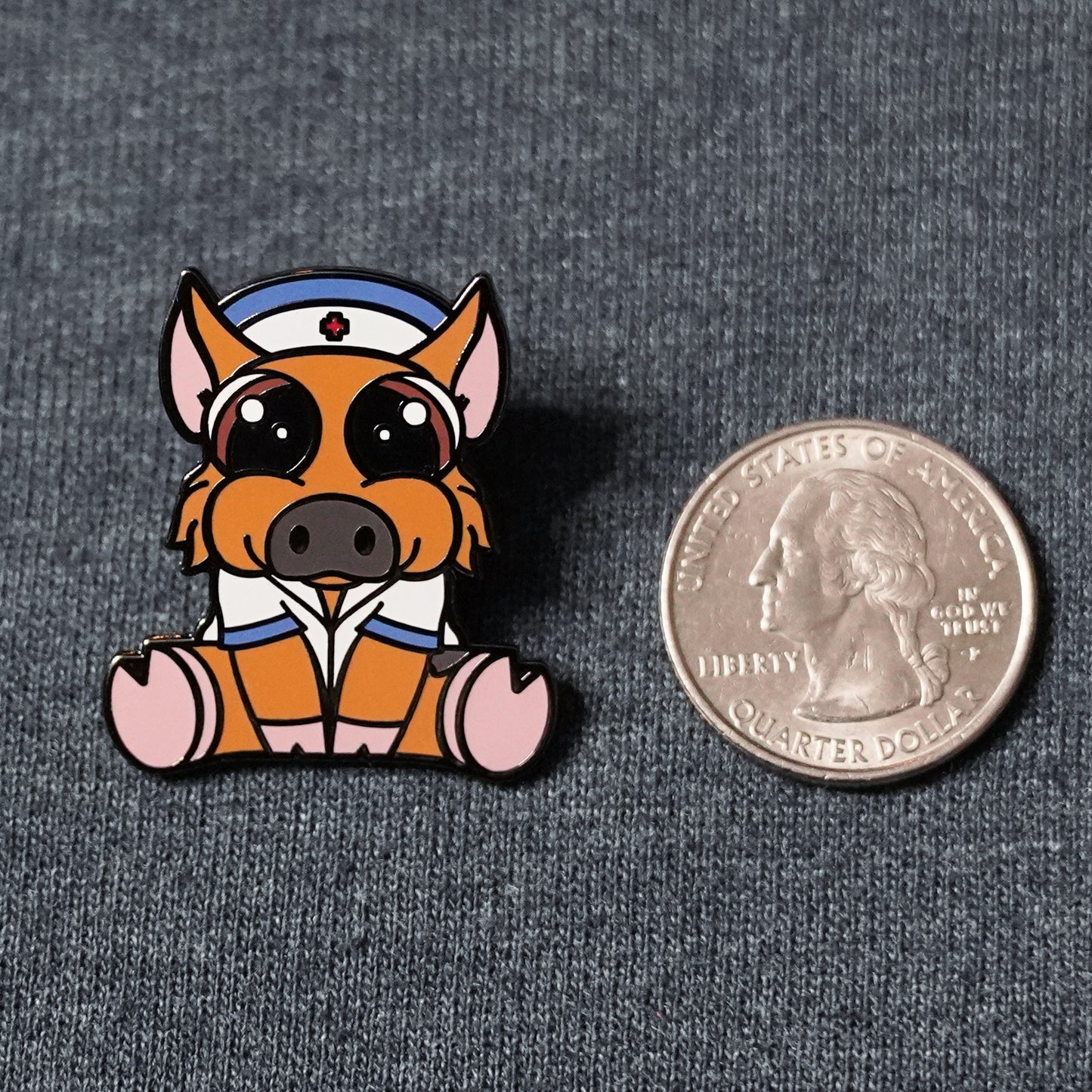 Dixie the Kunekune - Hard Enamel Pin