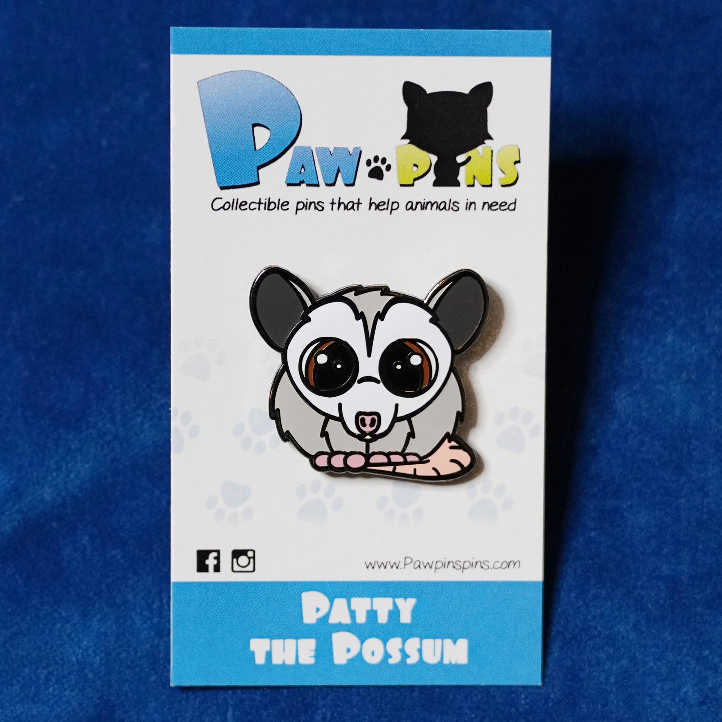 Patty the Possum - Hard Enamel Pin