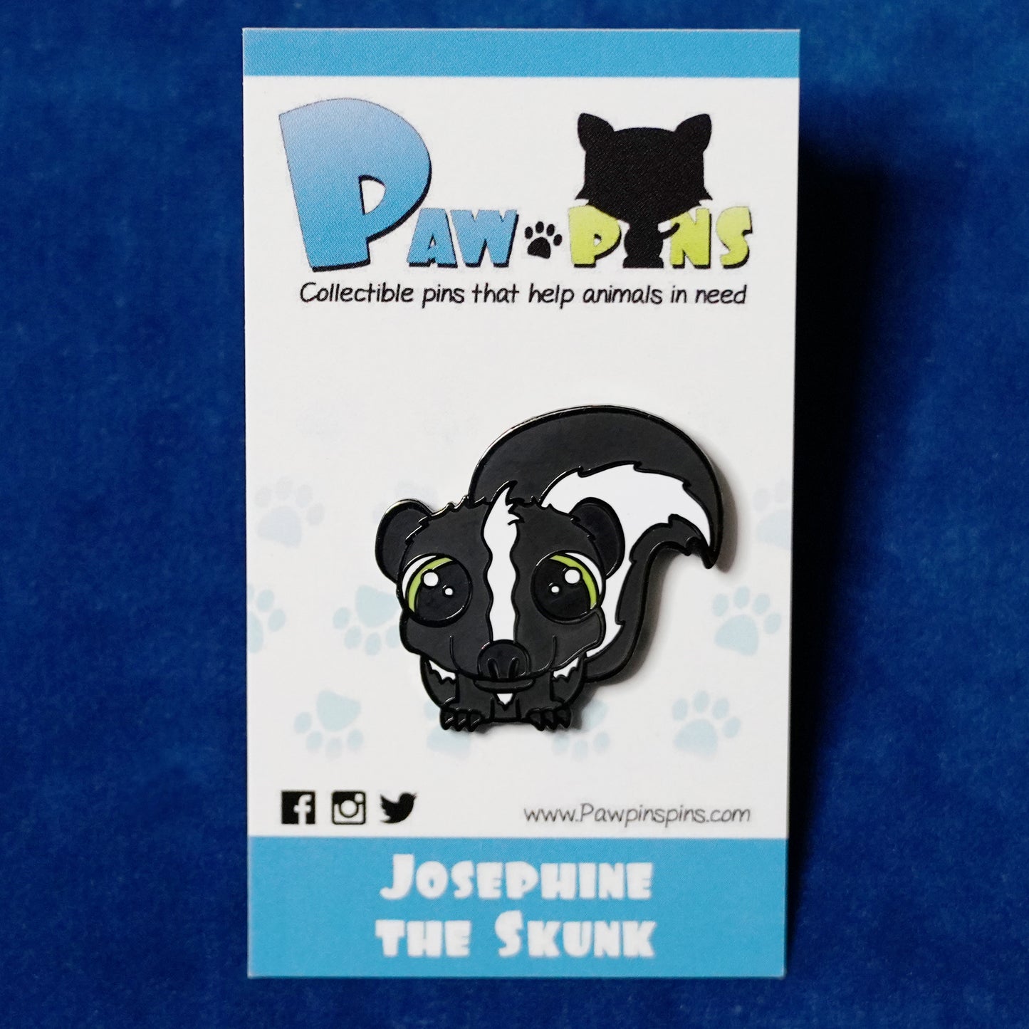 Josephine the Skunk - Hard Enamel Pin