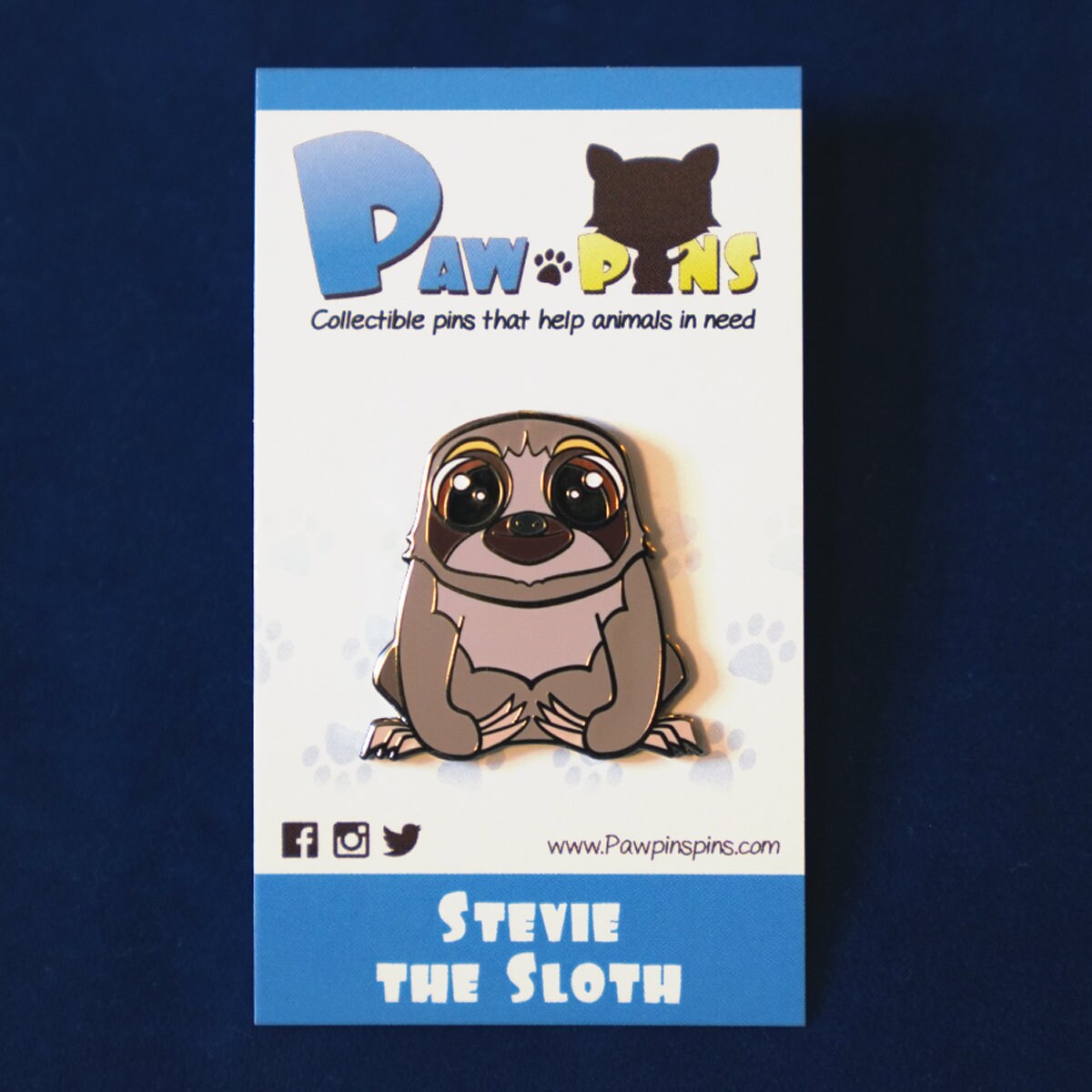 Stevie the Sloth - Hard Enamel Pin