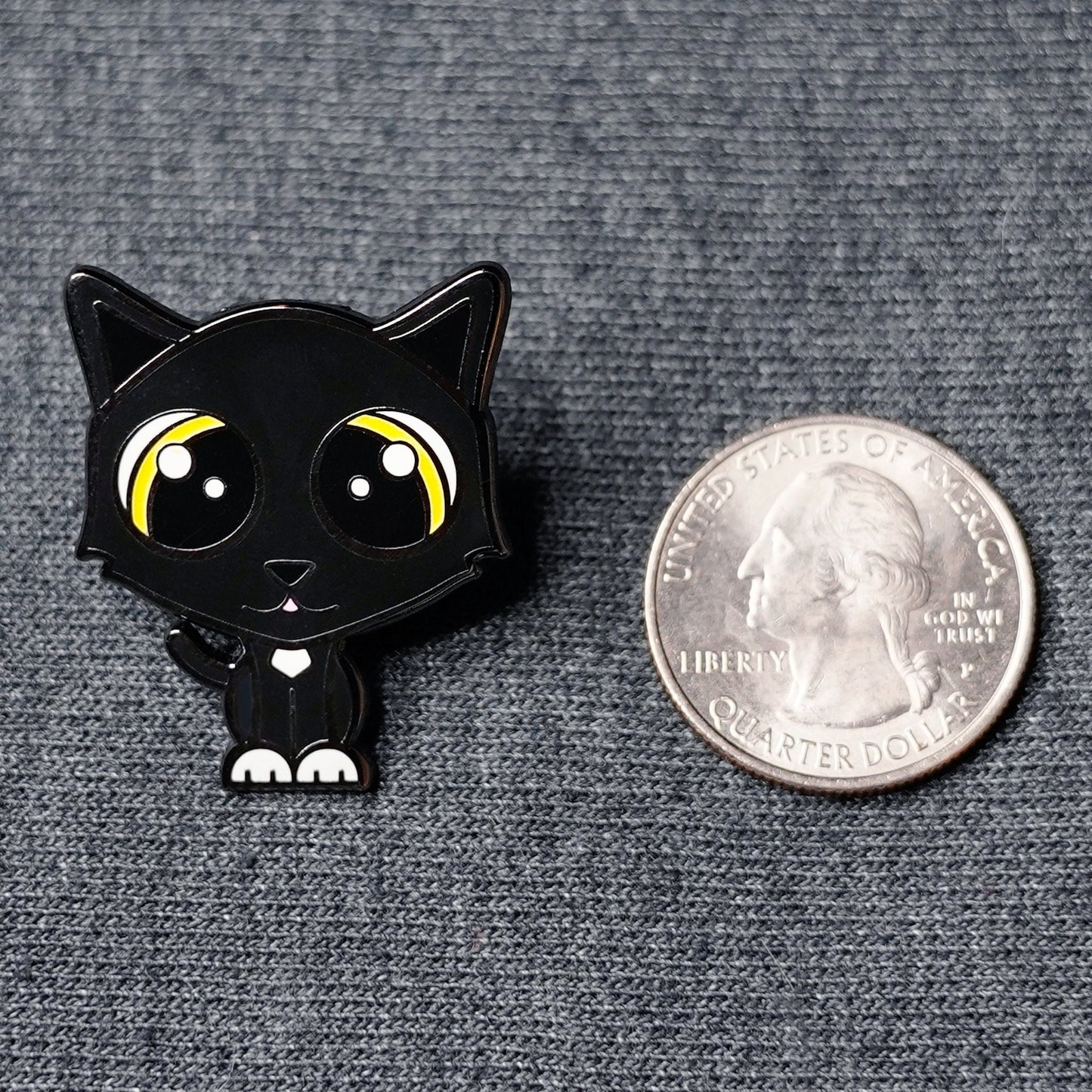 Trixi the Black Cat - Hard Enamel Pin
