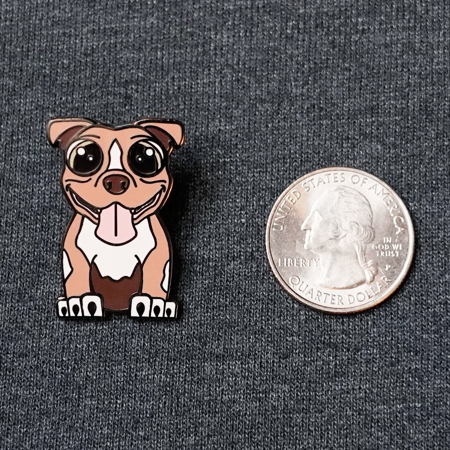 PJ the Pit Bull - Hard Enamel Pin