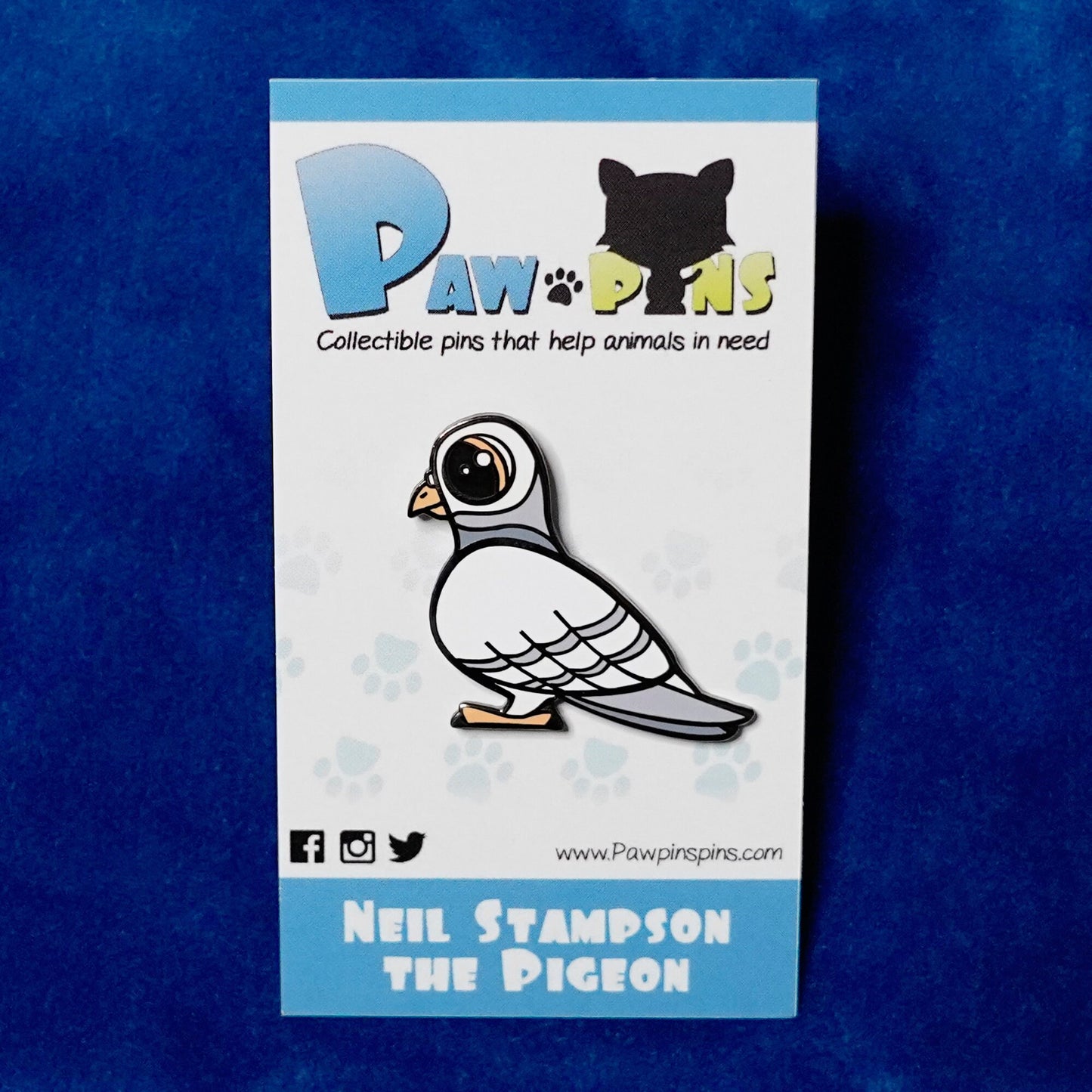 Neil Stampson the Pigeon - Hard Enamel Pin