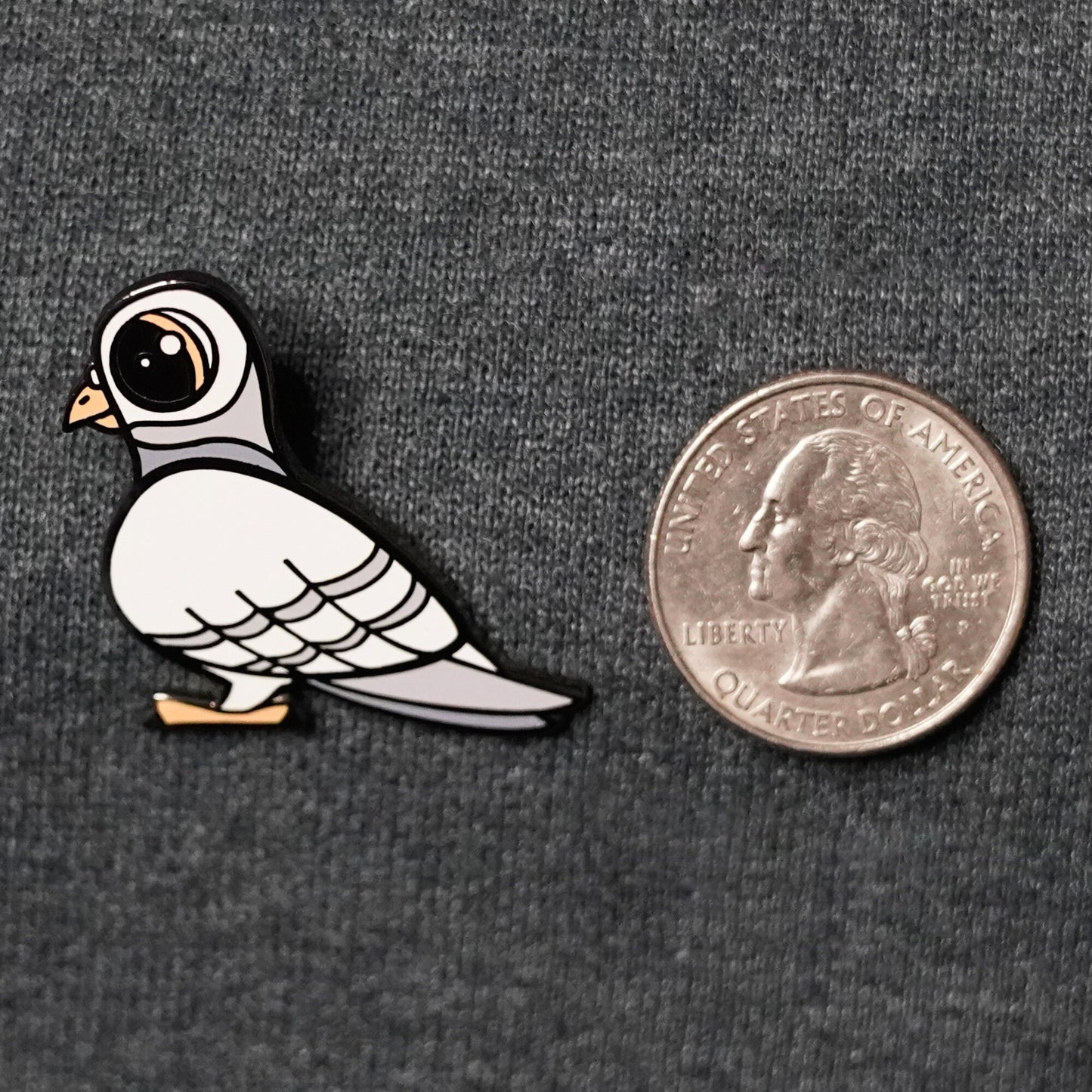 Neil Stampson the Pigeon - Hard Enamel Pin