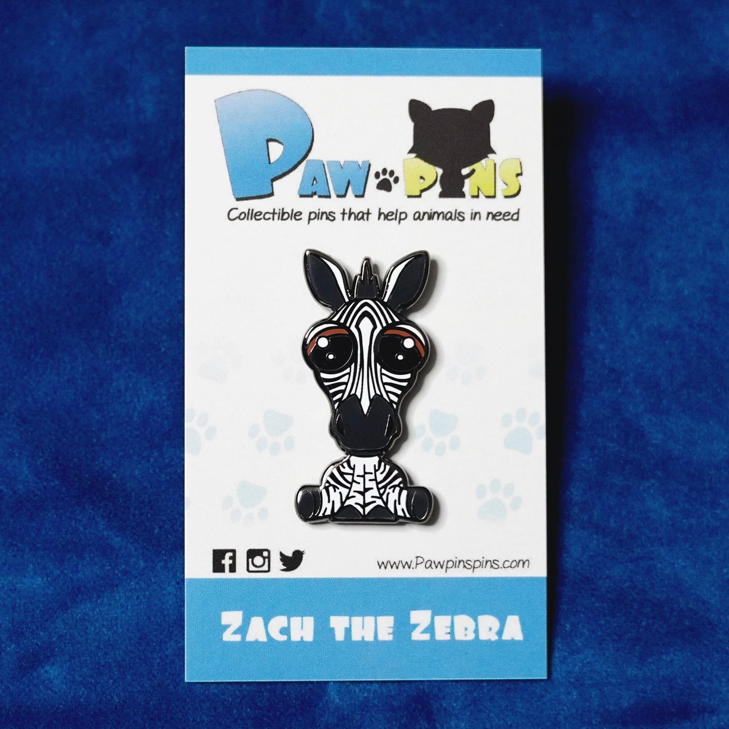 Zach the Zebra - Hard Enamel Pin