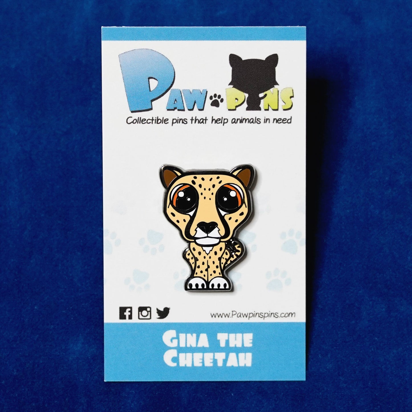 Gina the Cheetah - Hard Enamel Pin
