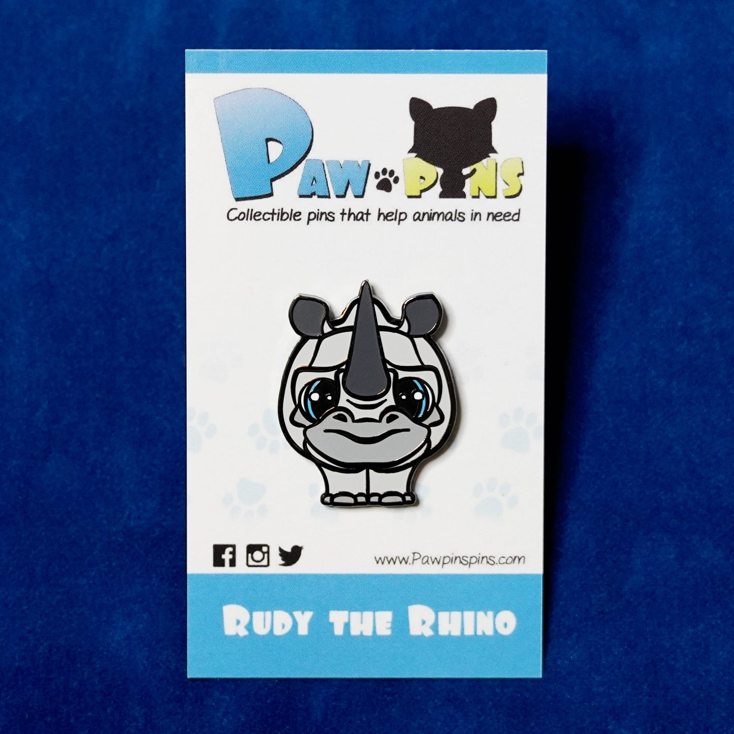 Rudy the Rhino - Hard Enamel Pin