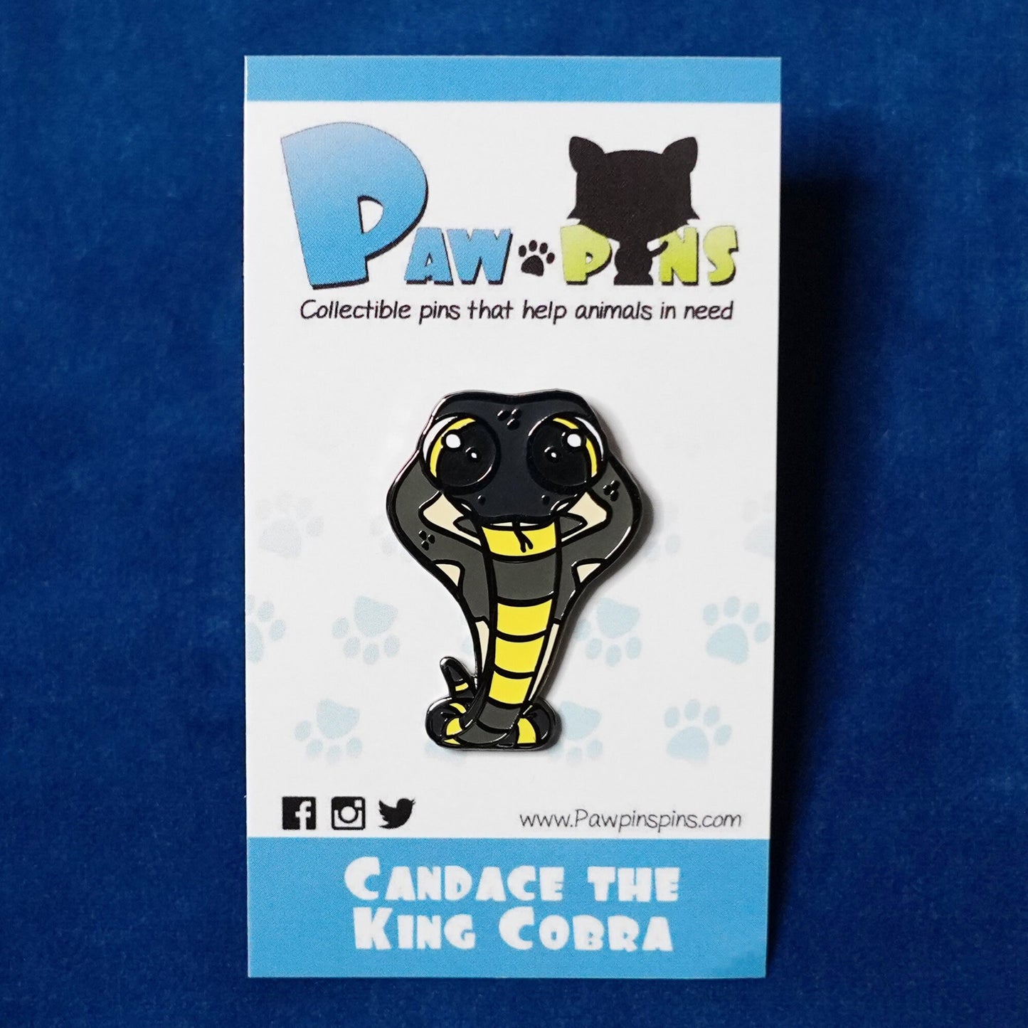 Candace the King Cobra - Hard Enamel Pin