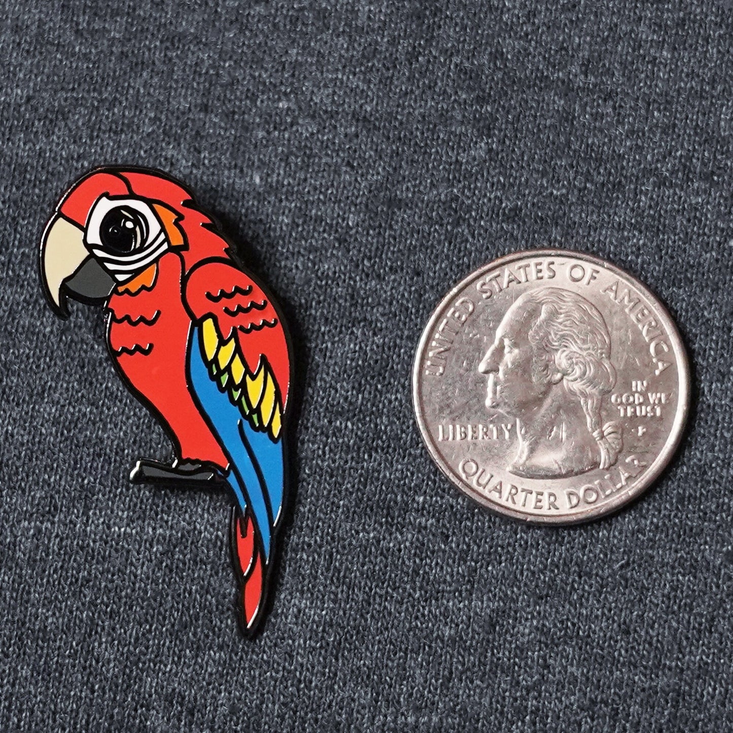 Mango the Parrot - Hard Enamel Pin