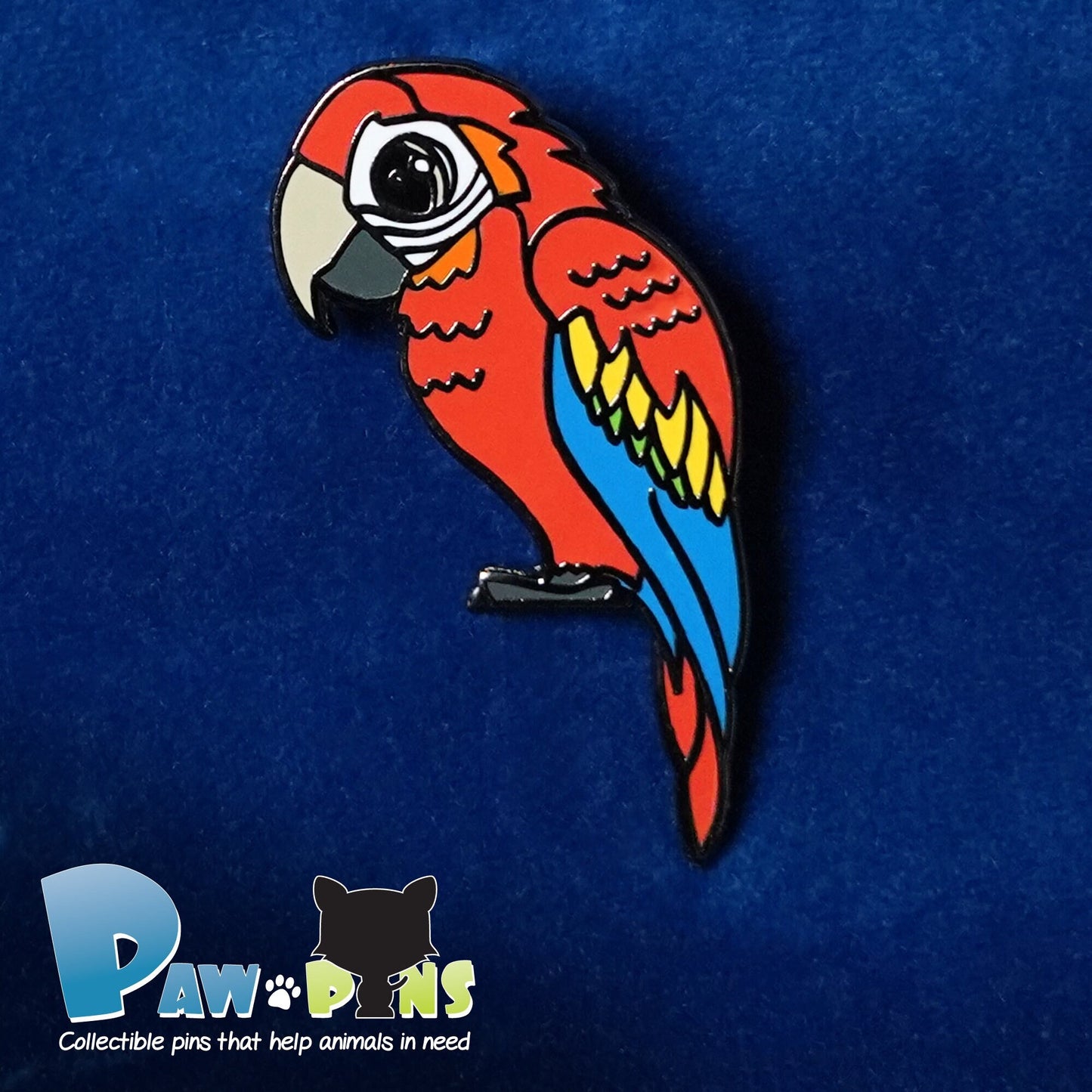 Mango the Parrot - Hard Enamel Pin