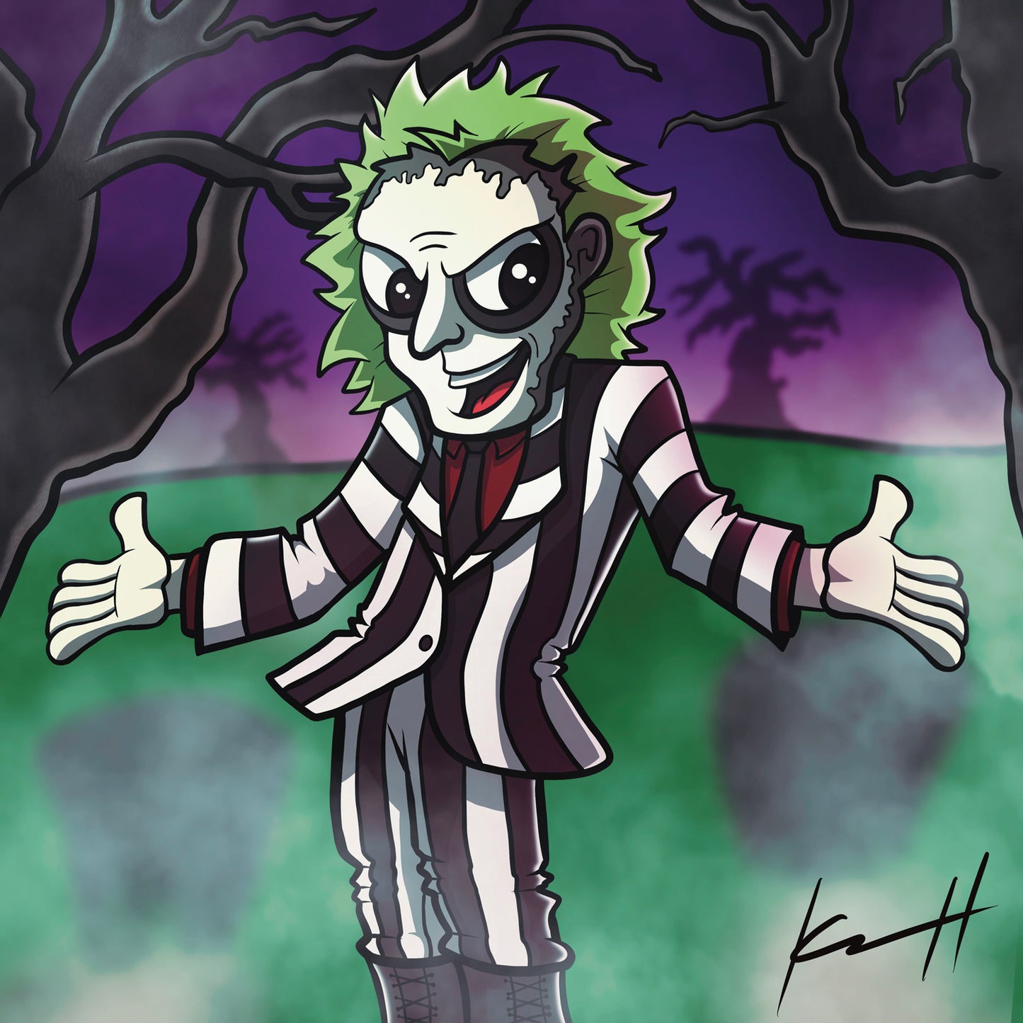 Beetlejuice Art Print