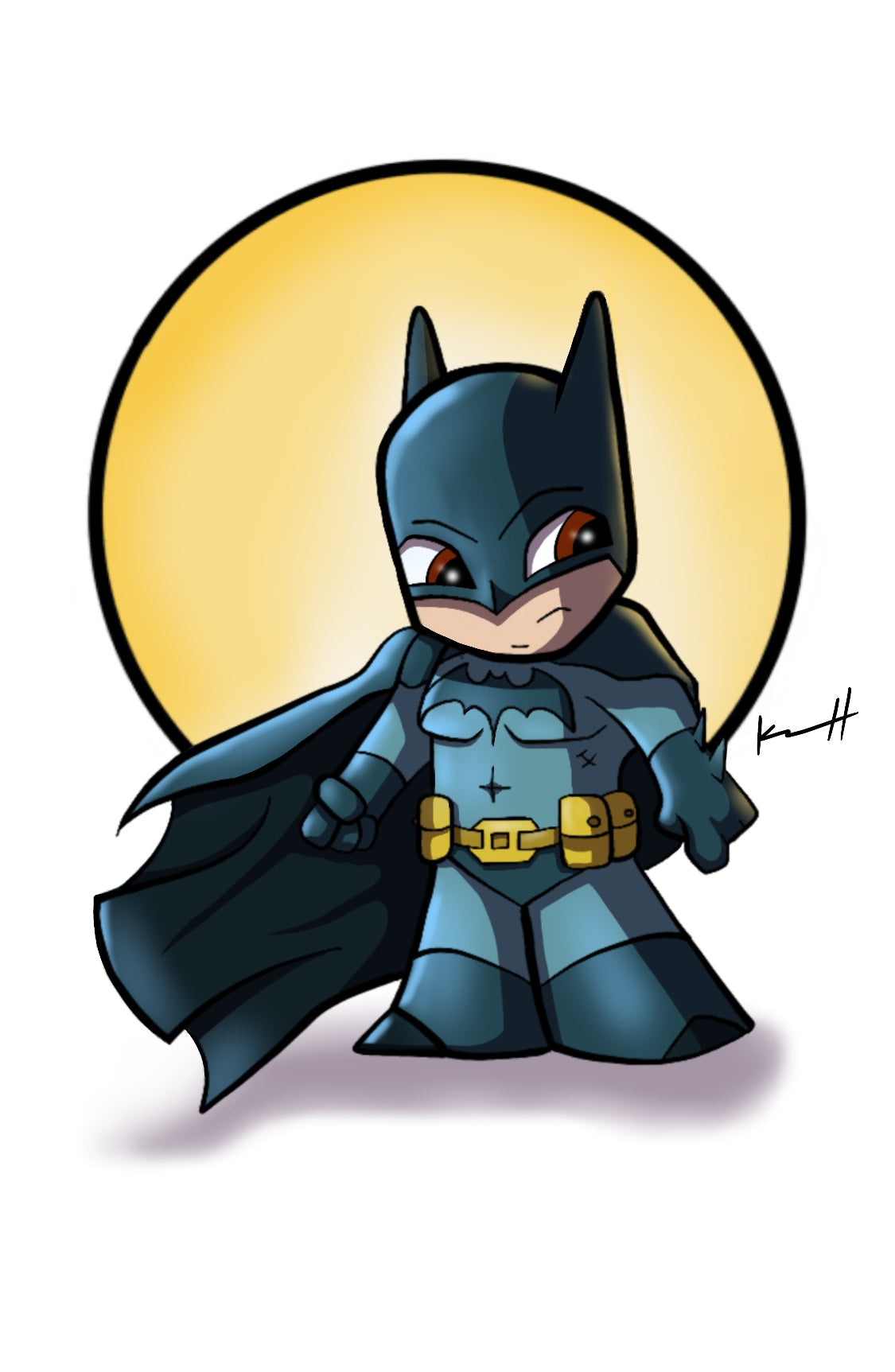 Cute Batman Art Print