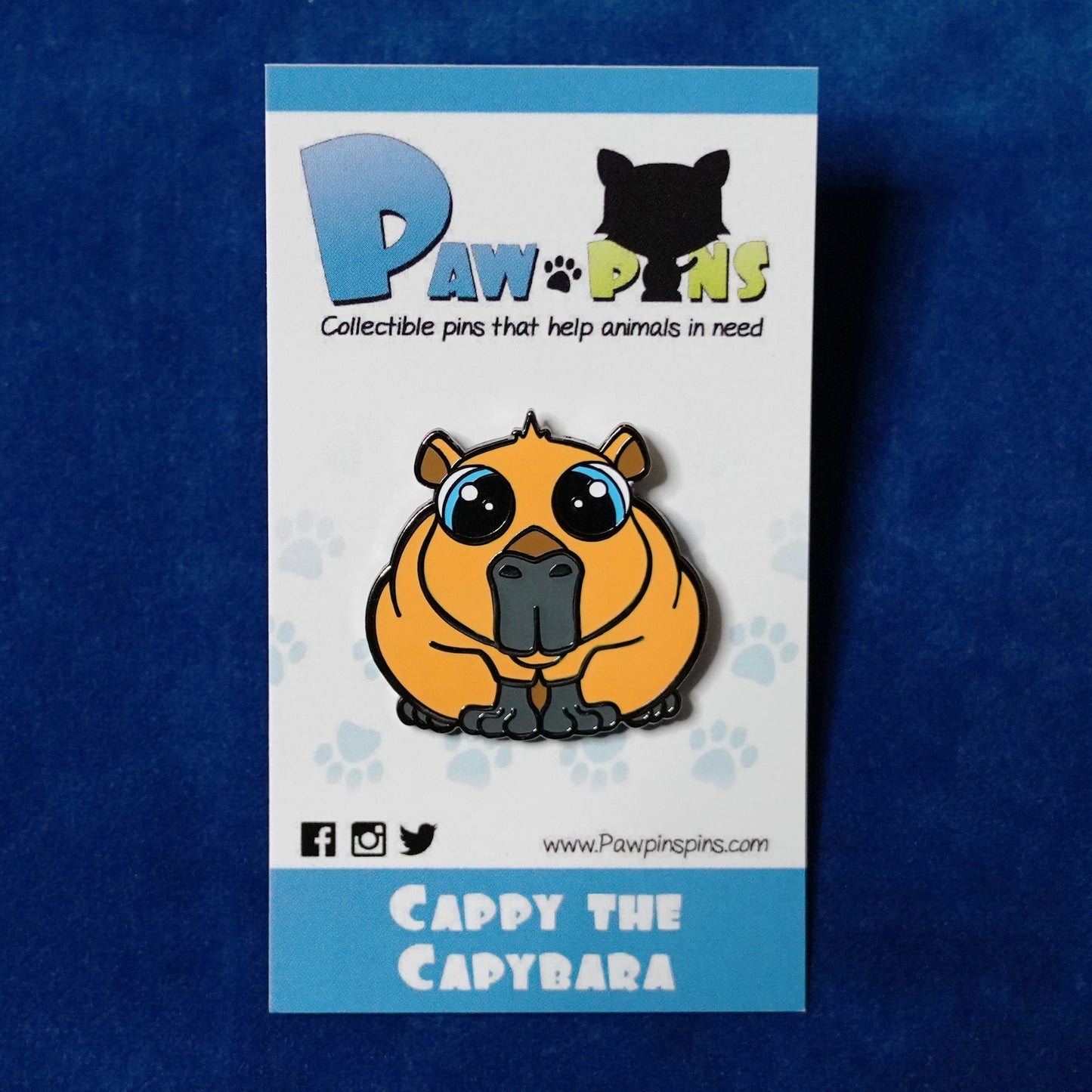 Cappy the Capybara - Hard Enamel Pin