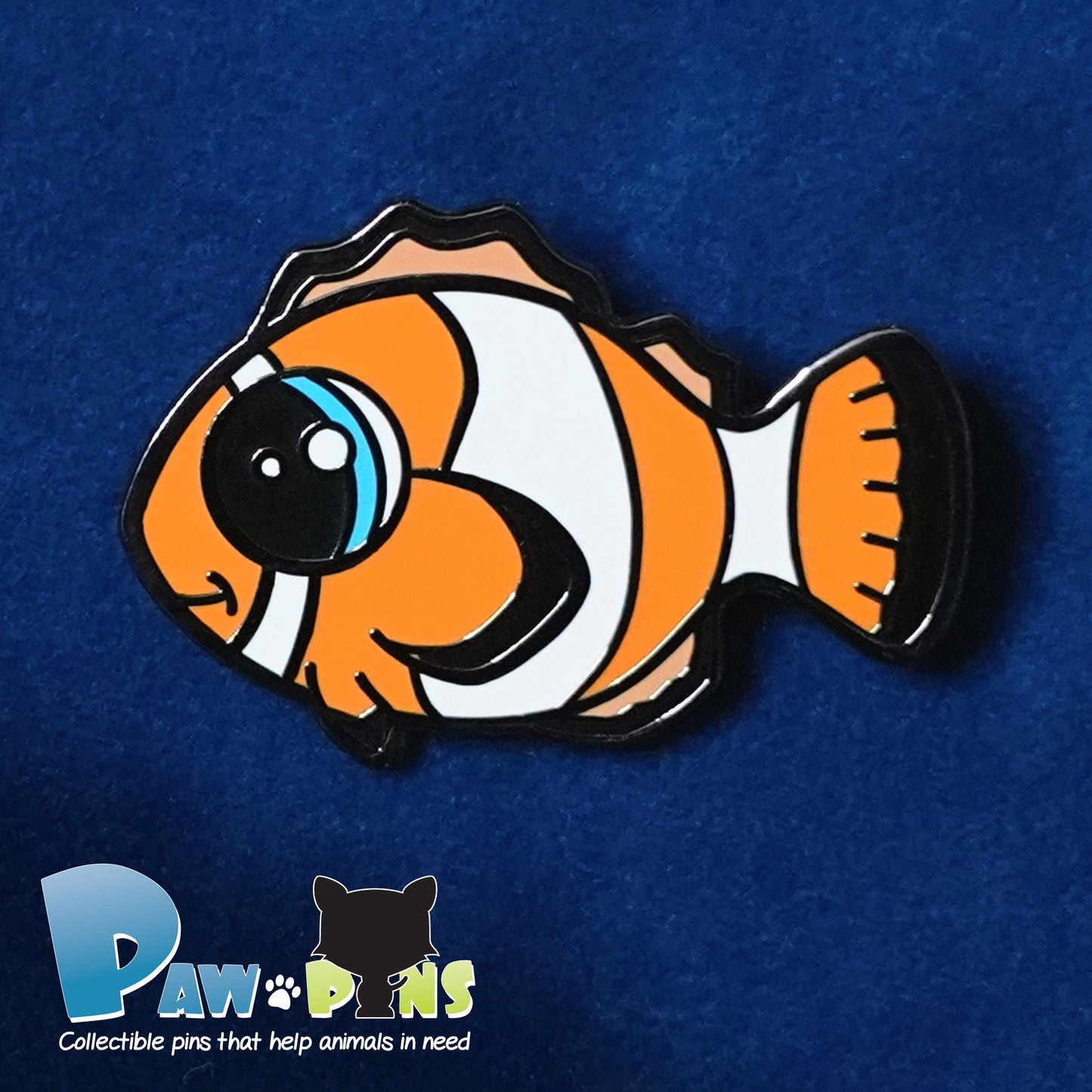 Oscar the Clown FIsh - Hard Enamel Pin