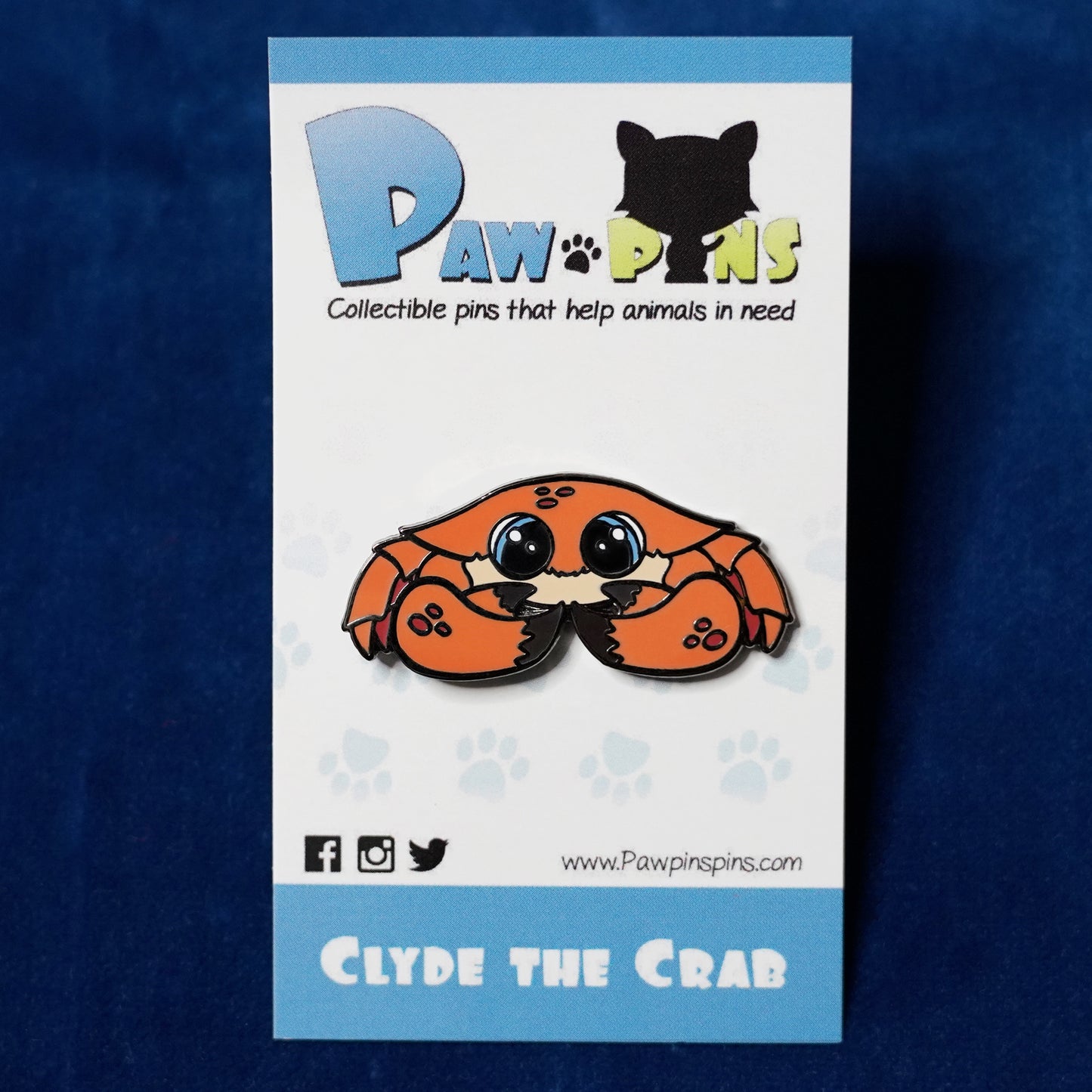 Clyde the Crab - Hard Enamel Pin