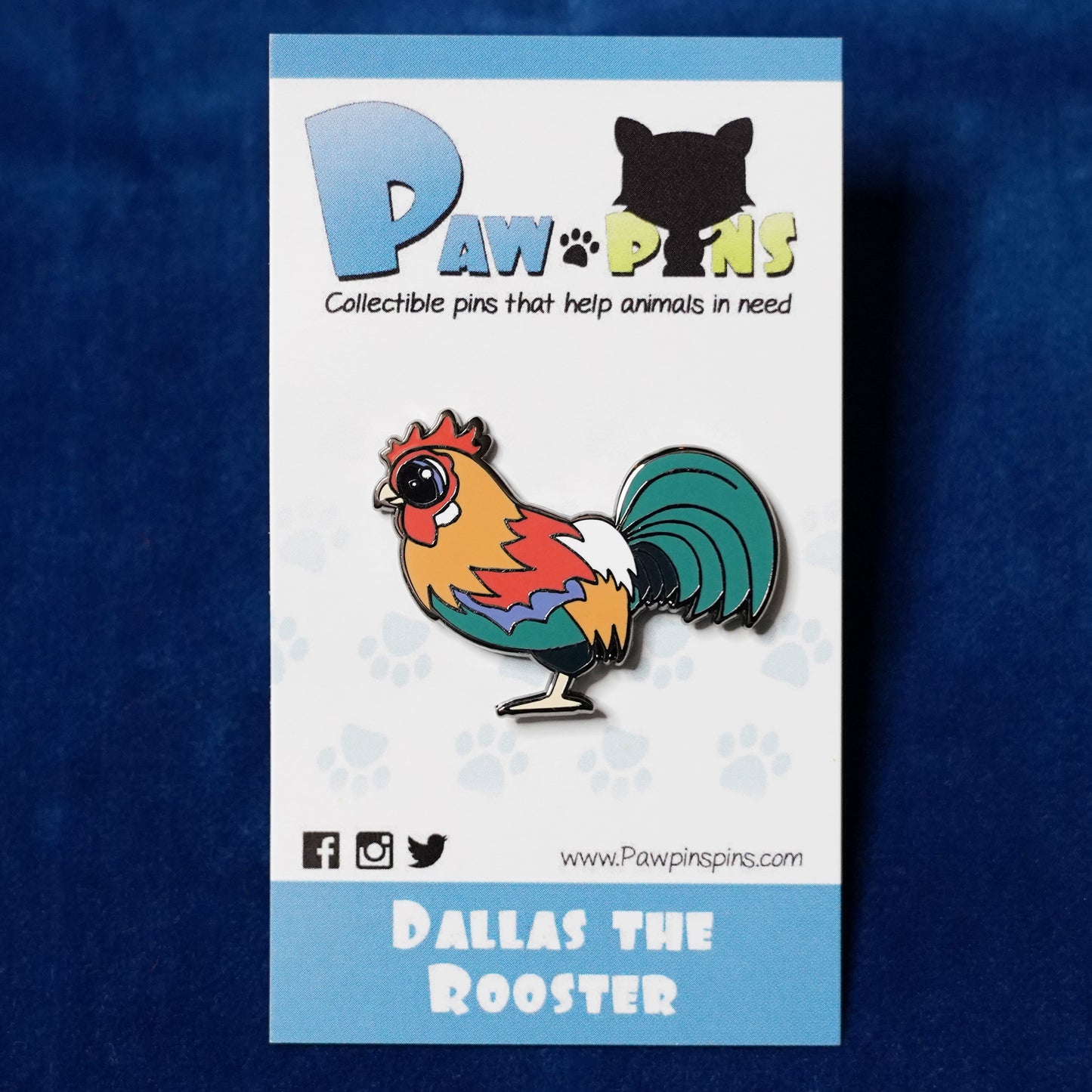 Dallas the Rooster - Hard Enamel Pin