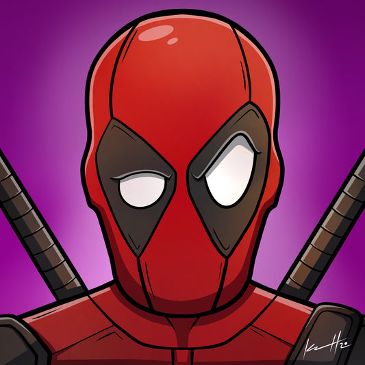 Deadpool Bust Art Print