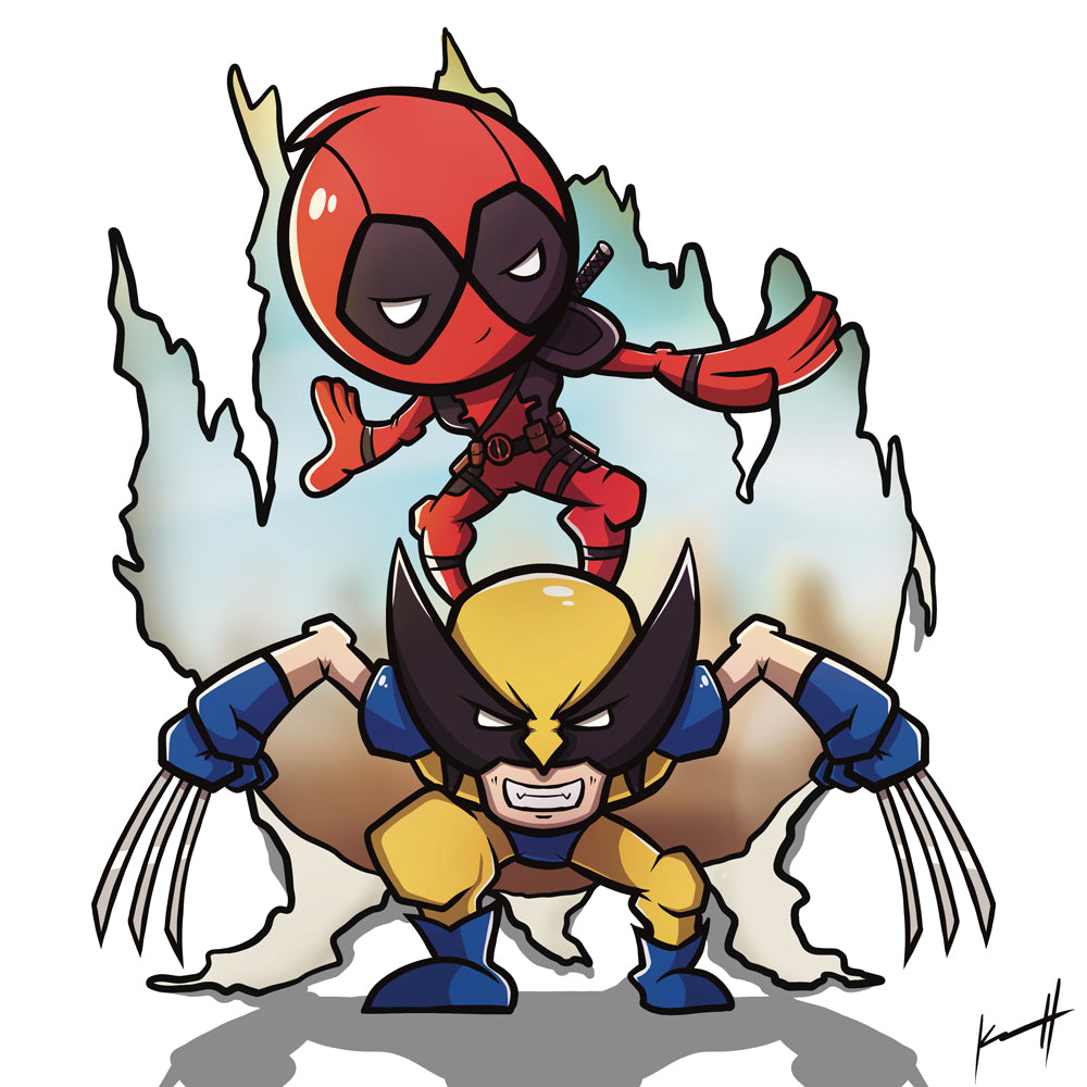 Deadpool and Wolverine Art Print