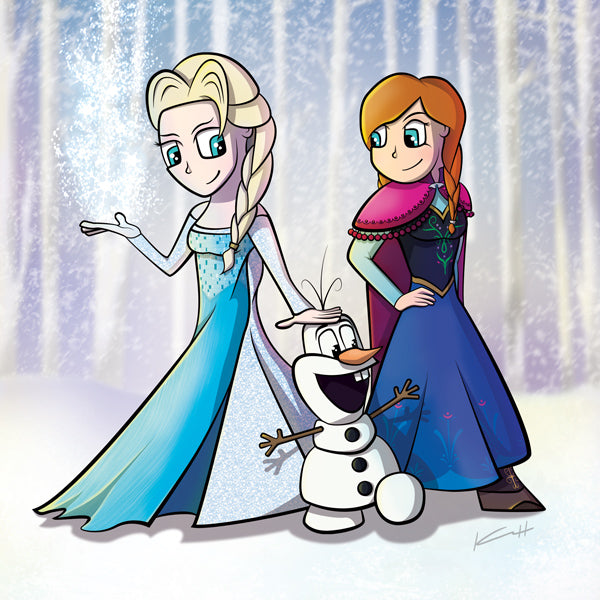 Frozen Art Print