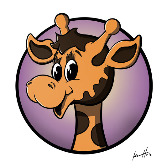 Geoffrey the Giraffe Art Print