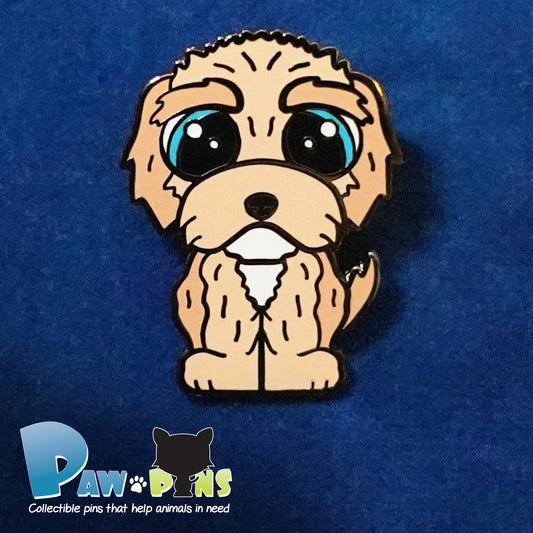 Wadsworth the Golden Doodle - Hard Enamel Pin