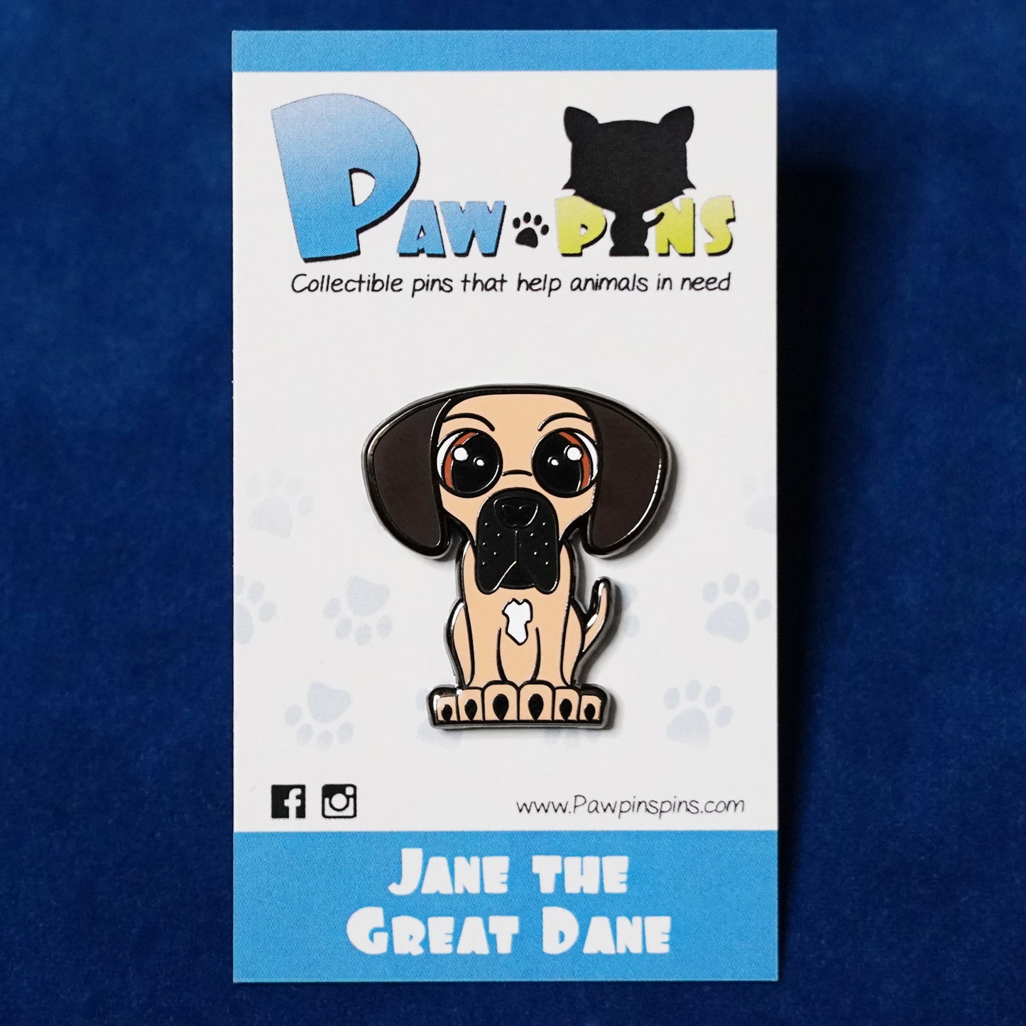 Jane the Great Dane - Hard Enamel Pin