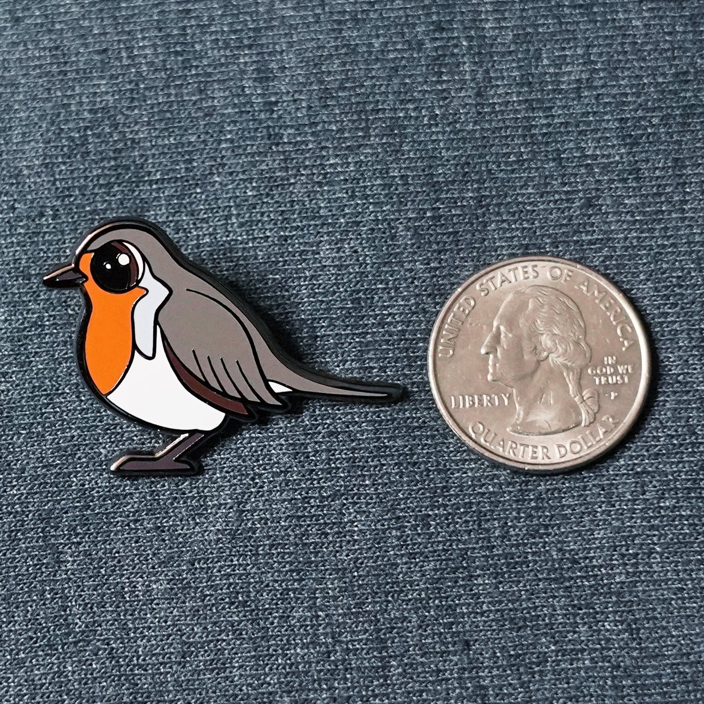 Hood the European Robin - Hard Enamel Pin