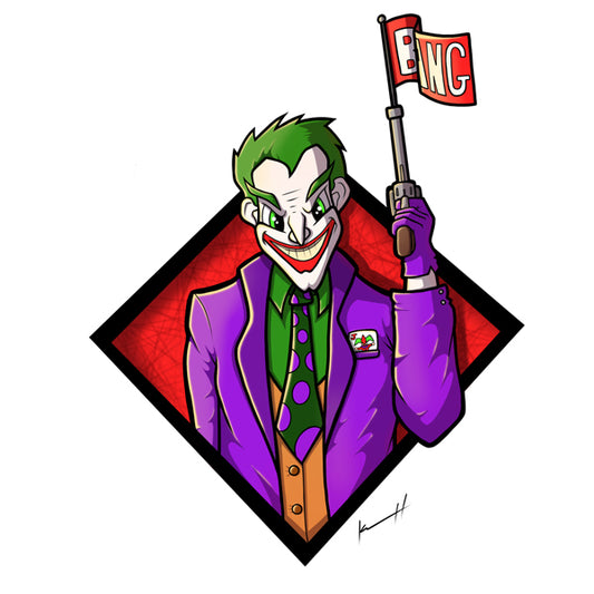 Joker (Comic Style) Art Print