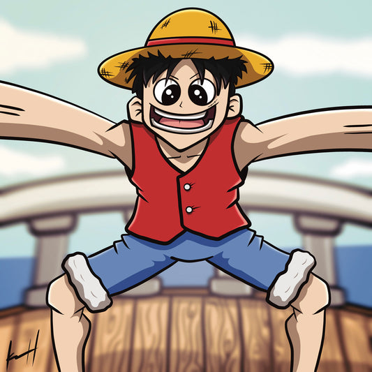 Luffy - One Piece Art Print