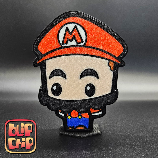 Blip Chip - 3D Printed Collectable Fidget - Mario