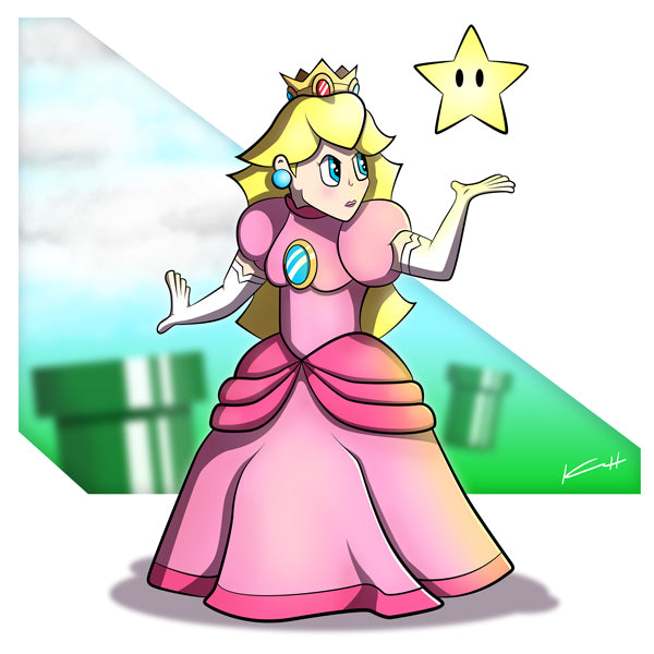 Princess Peach Art Print