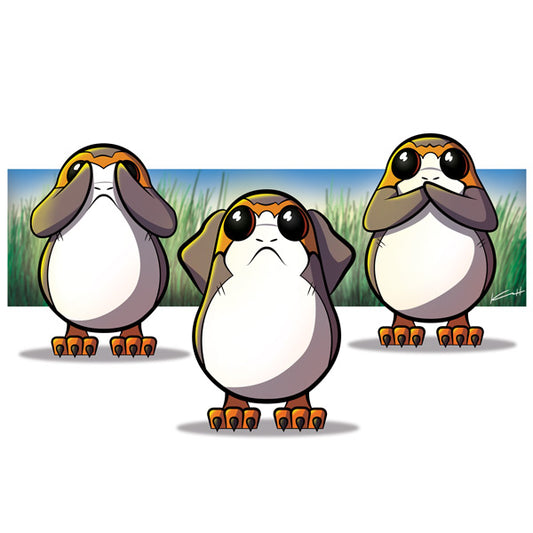 Porg Art Print