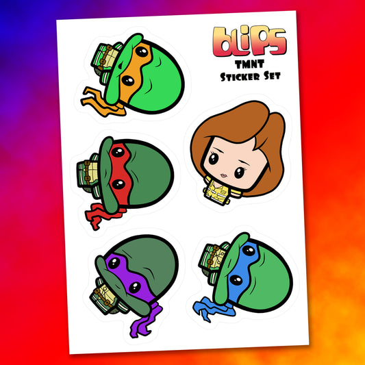 TMNT Blip Mini Sticker Sheet - Set 1