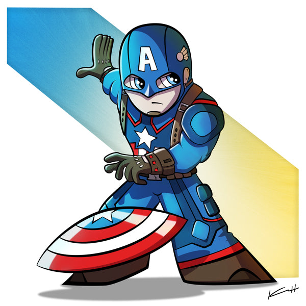 Captain America Art Print