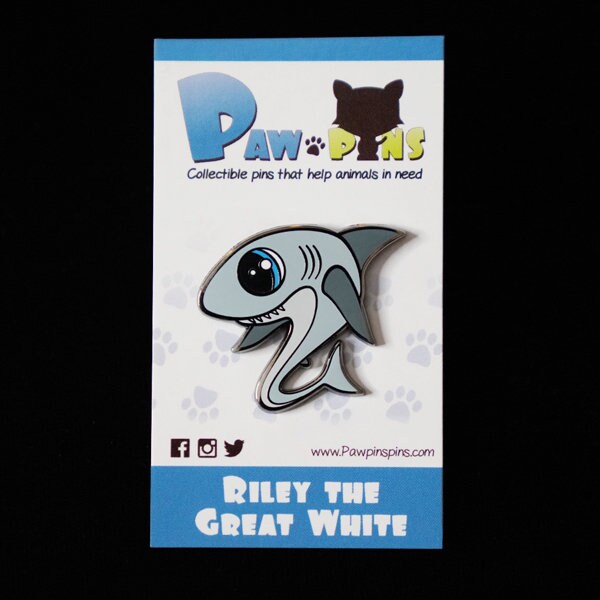 Riley the Great White - Hard Enamel Pin