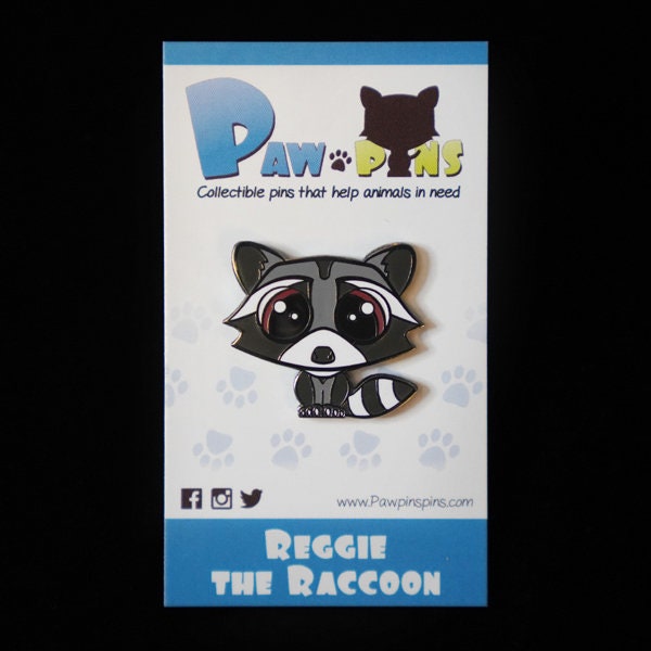 Reggie the Raccoon - Hard Enamel Pin