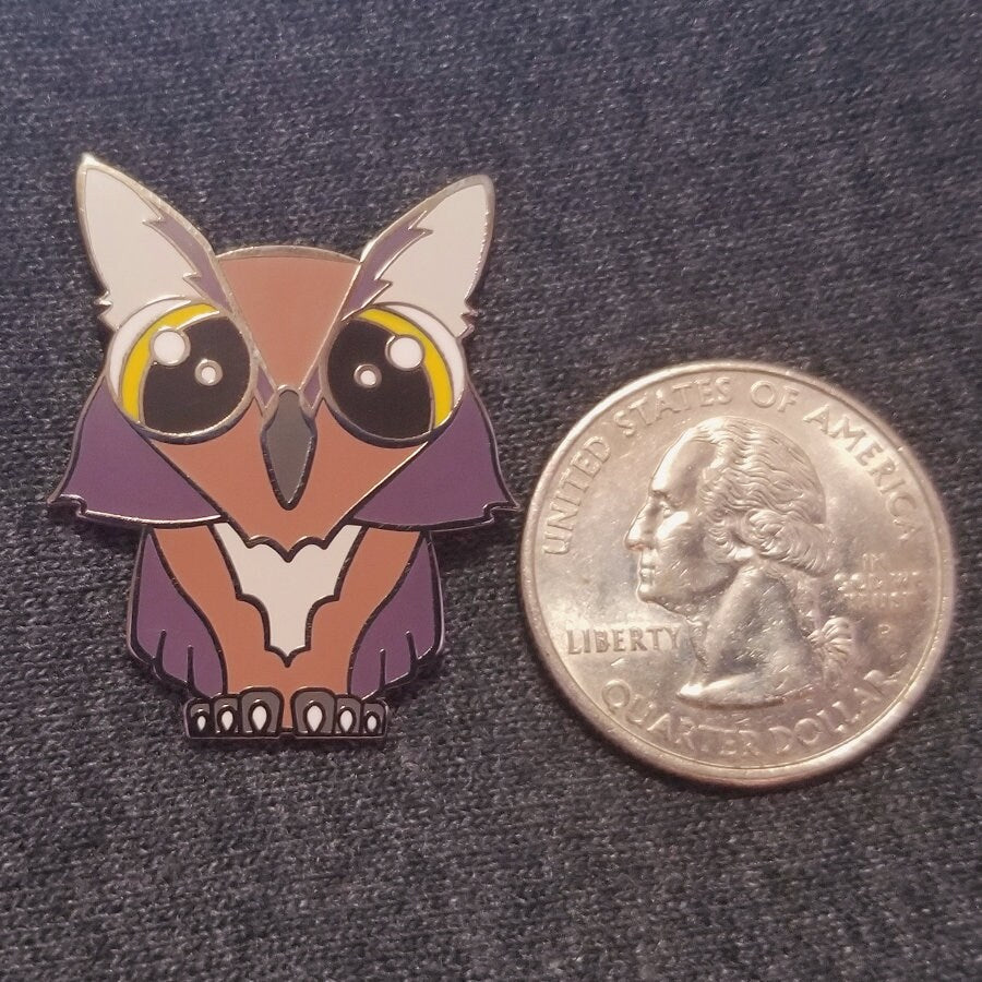 Amelia the Barn Owl - Hard Enamel Pin