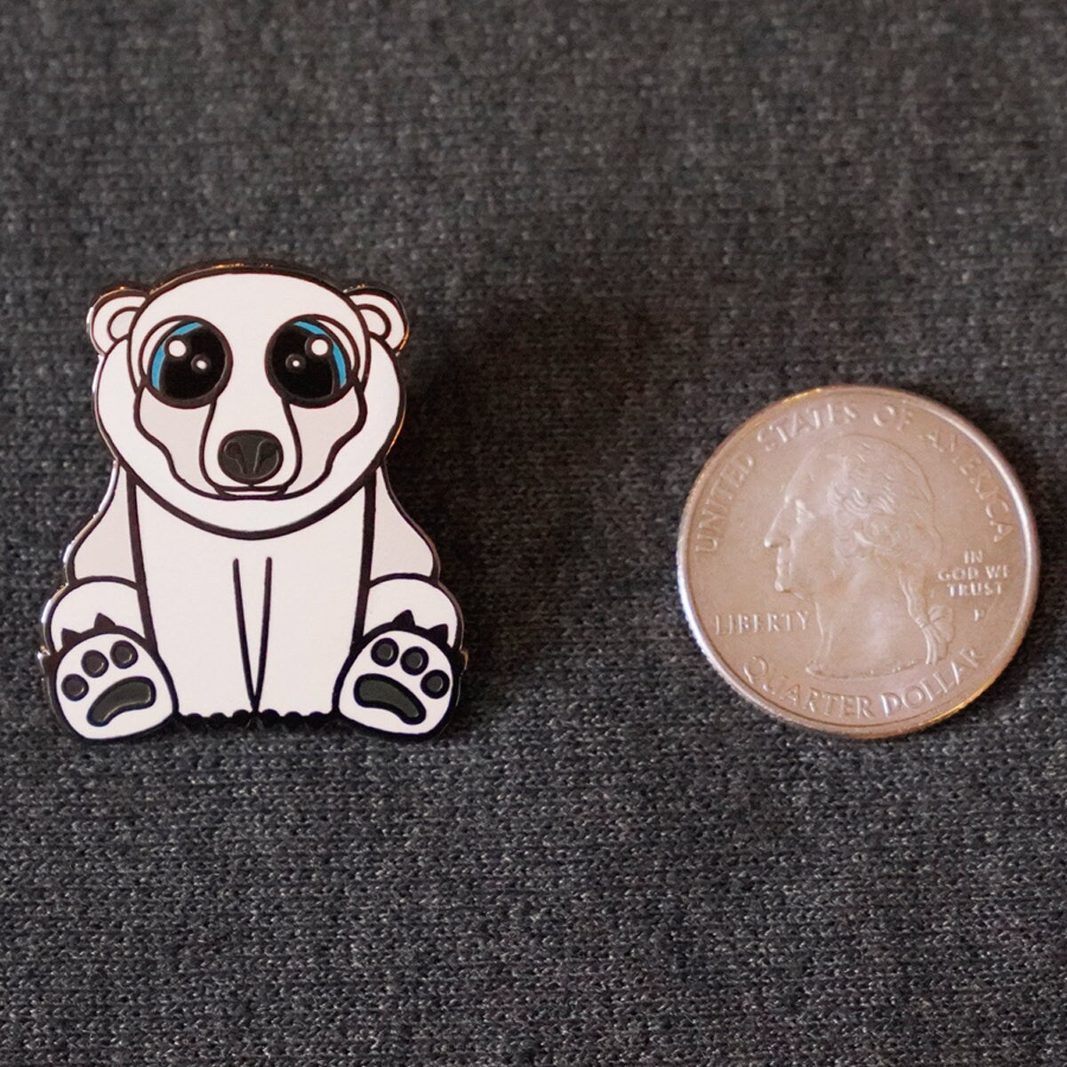 Spencer the Polar Bear - Hard Enamel Pin