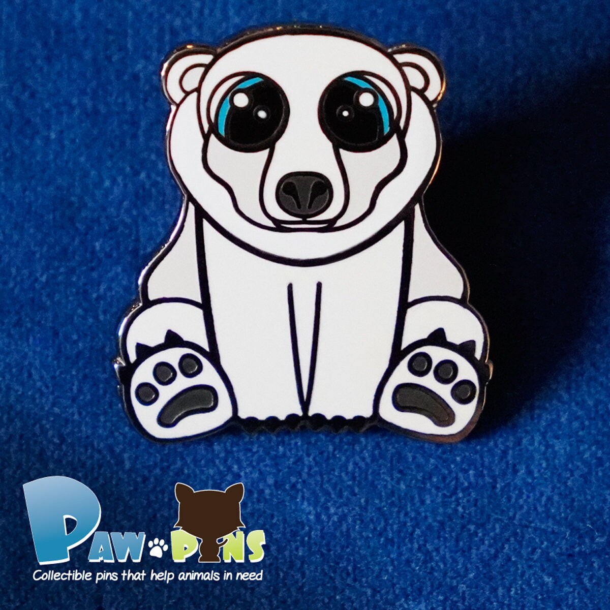 Spencer the Polar Bear - Hard Enamel Pin