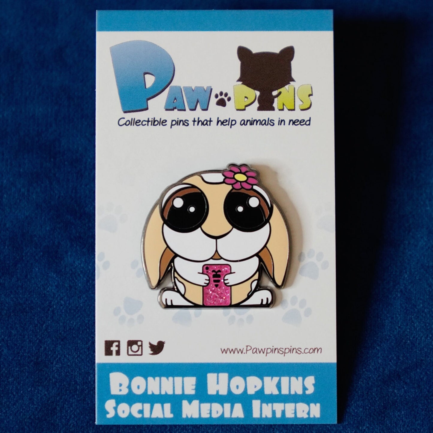 Bonnie Hopkins Social Media Intern - Hard Enamel Pin