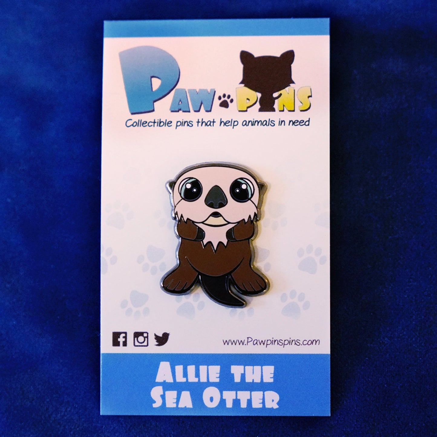 Allie the Sea Otter - Hard Enamel Pin