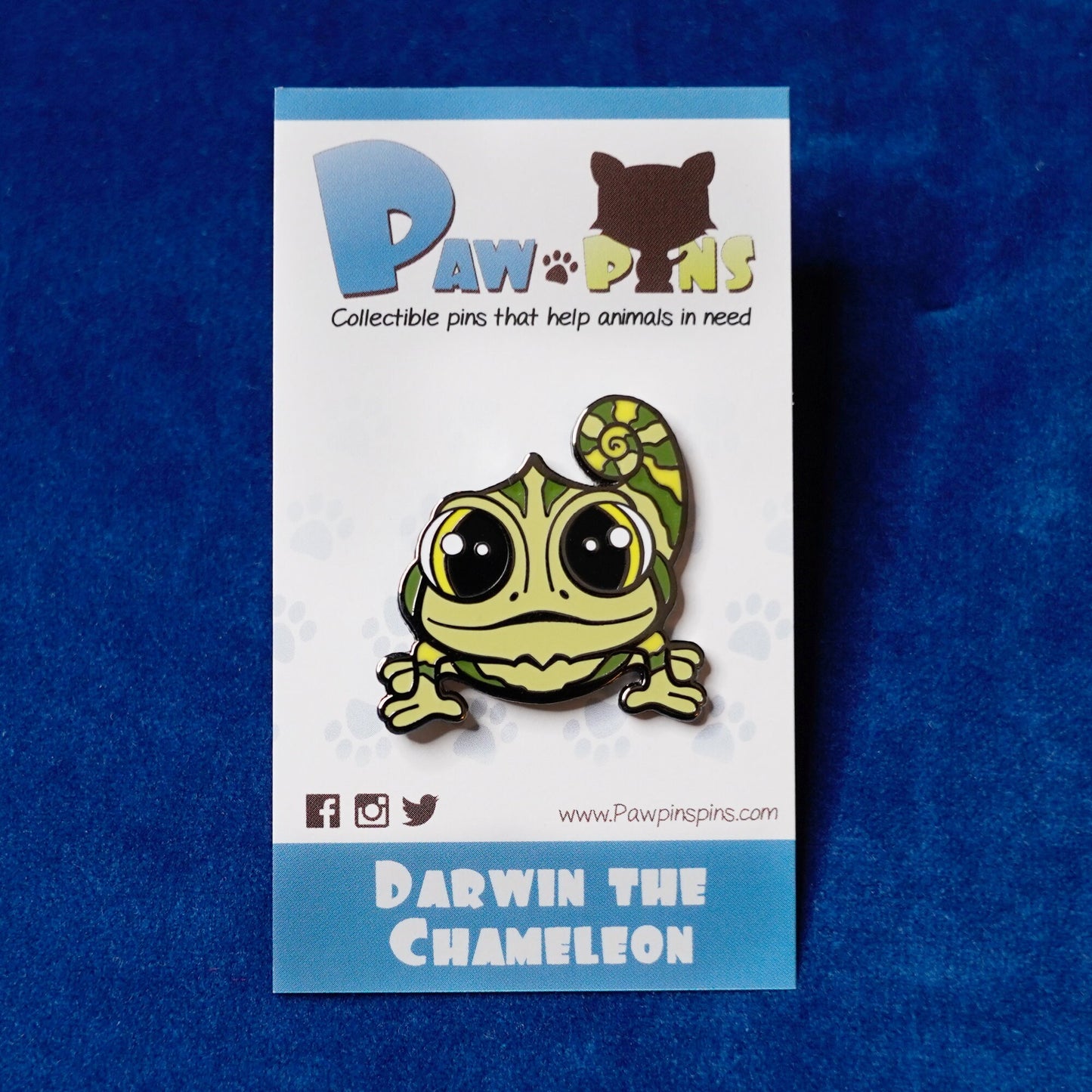 Darwin the Chameleon - Hard Enamel Pin