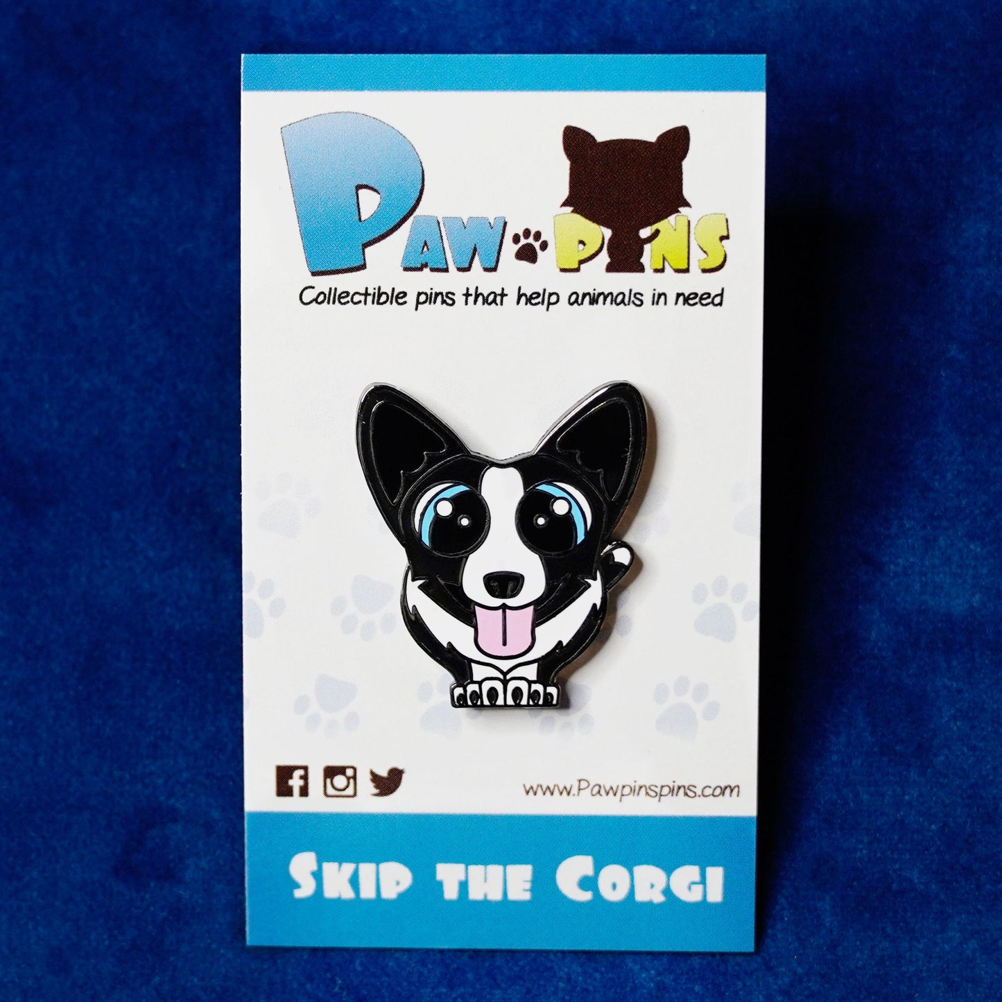 Skip the Corgi - Hard Enamel Pin