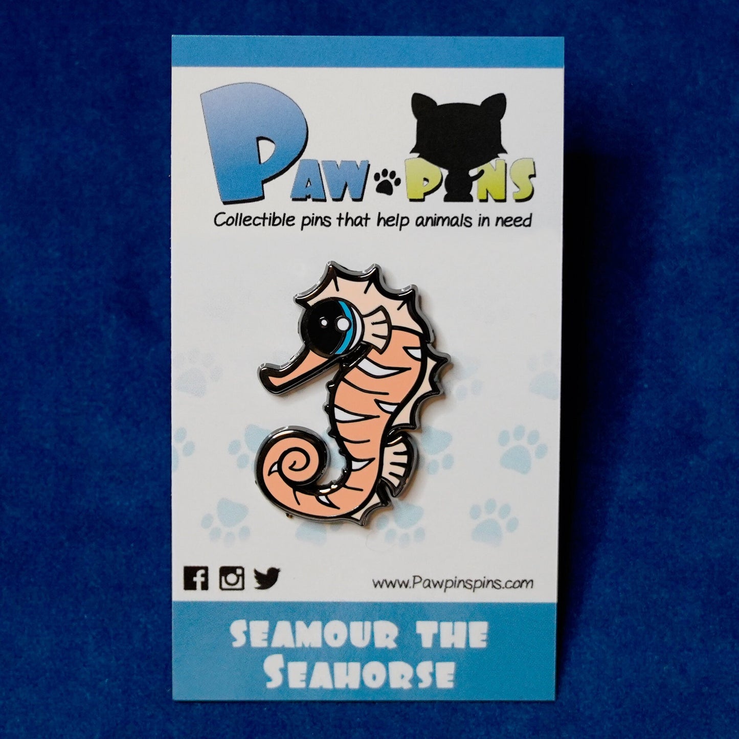 Seamour the Seahorse - Hard Enamel Pin