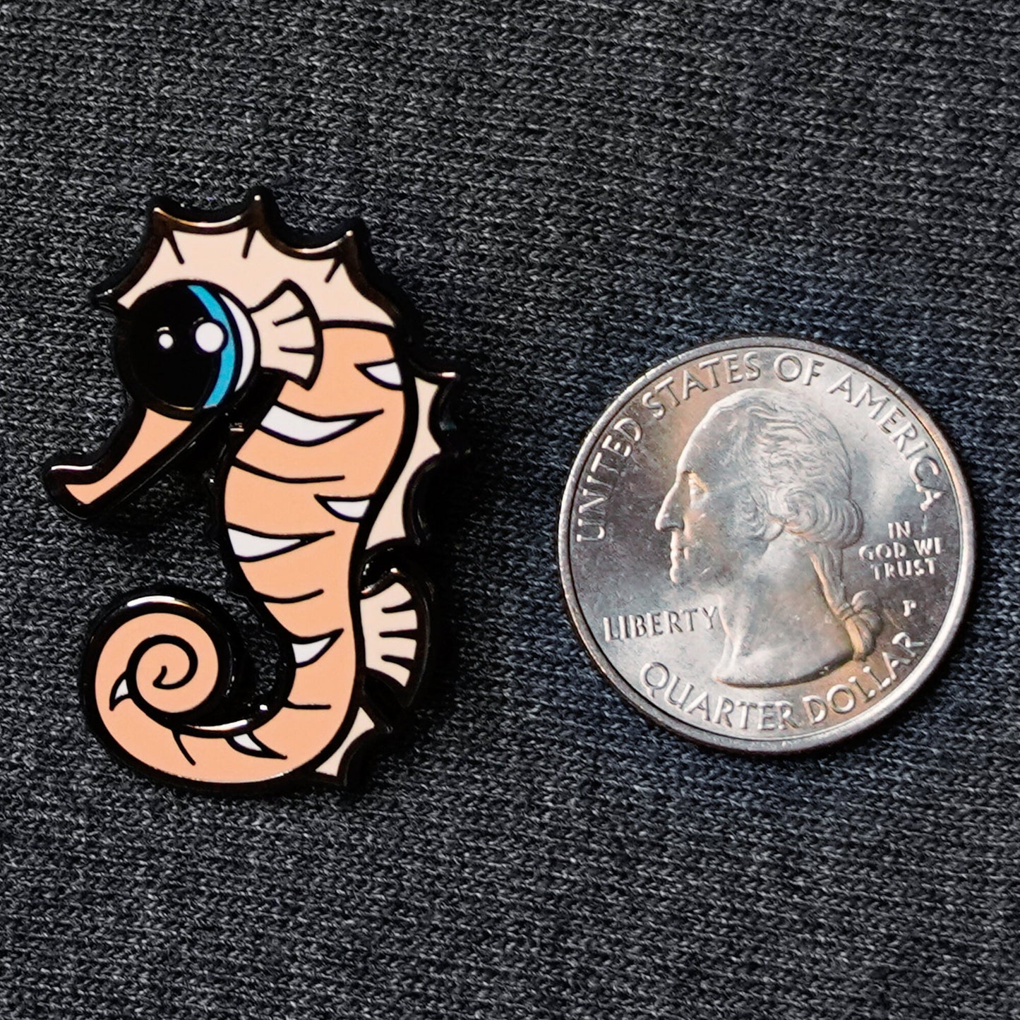 Seamour the Seahorse - Hard Enamel Pin