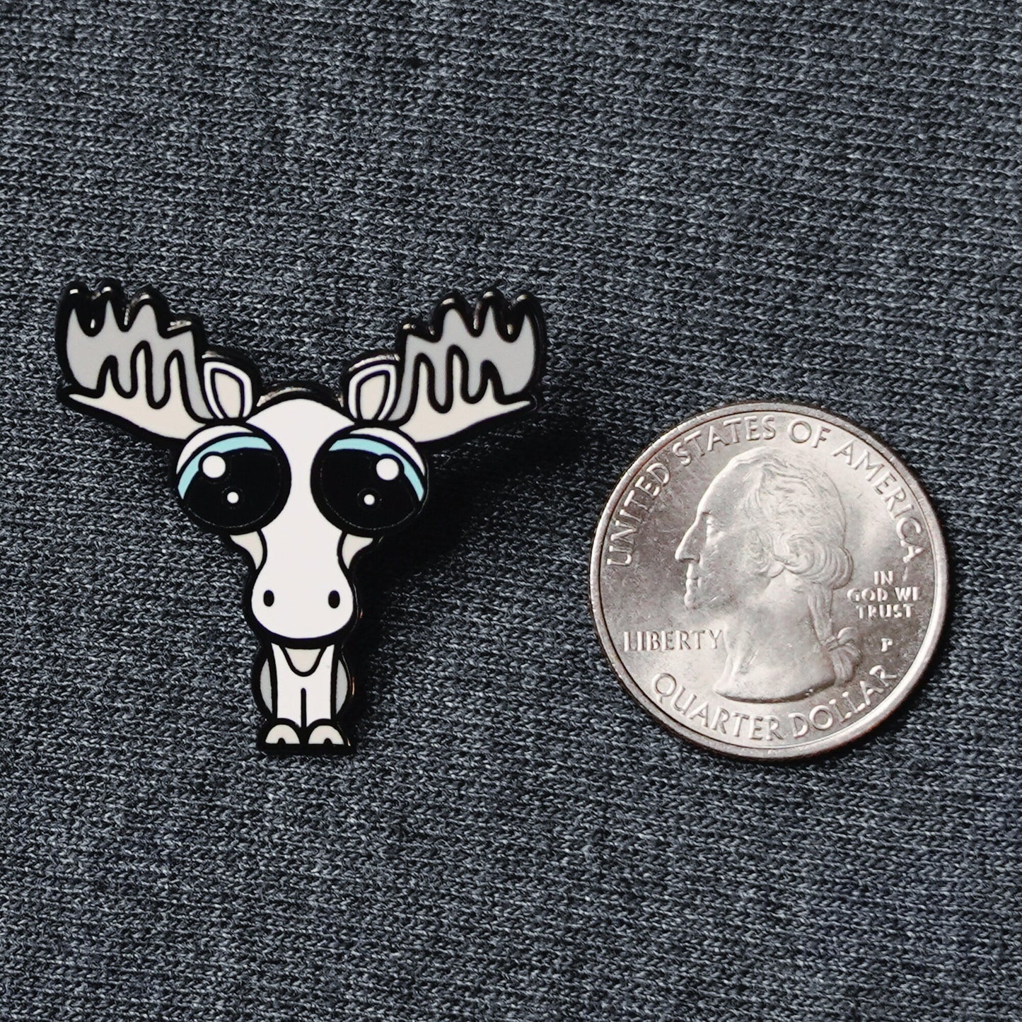 Maple the White Moose - Hard Enamel Pin