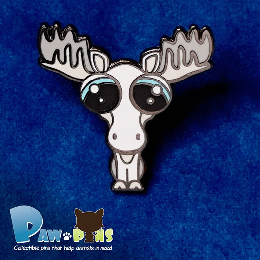 Maple the White Moose - Hard Enamel Pin