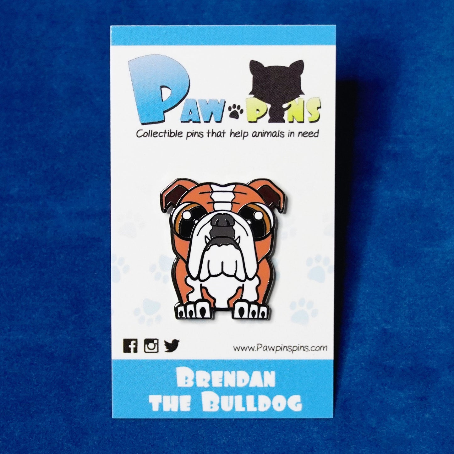 Brendan the Bulldog - Hard Enamel Pin