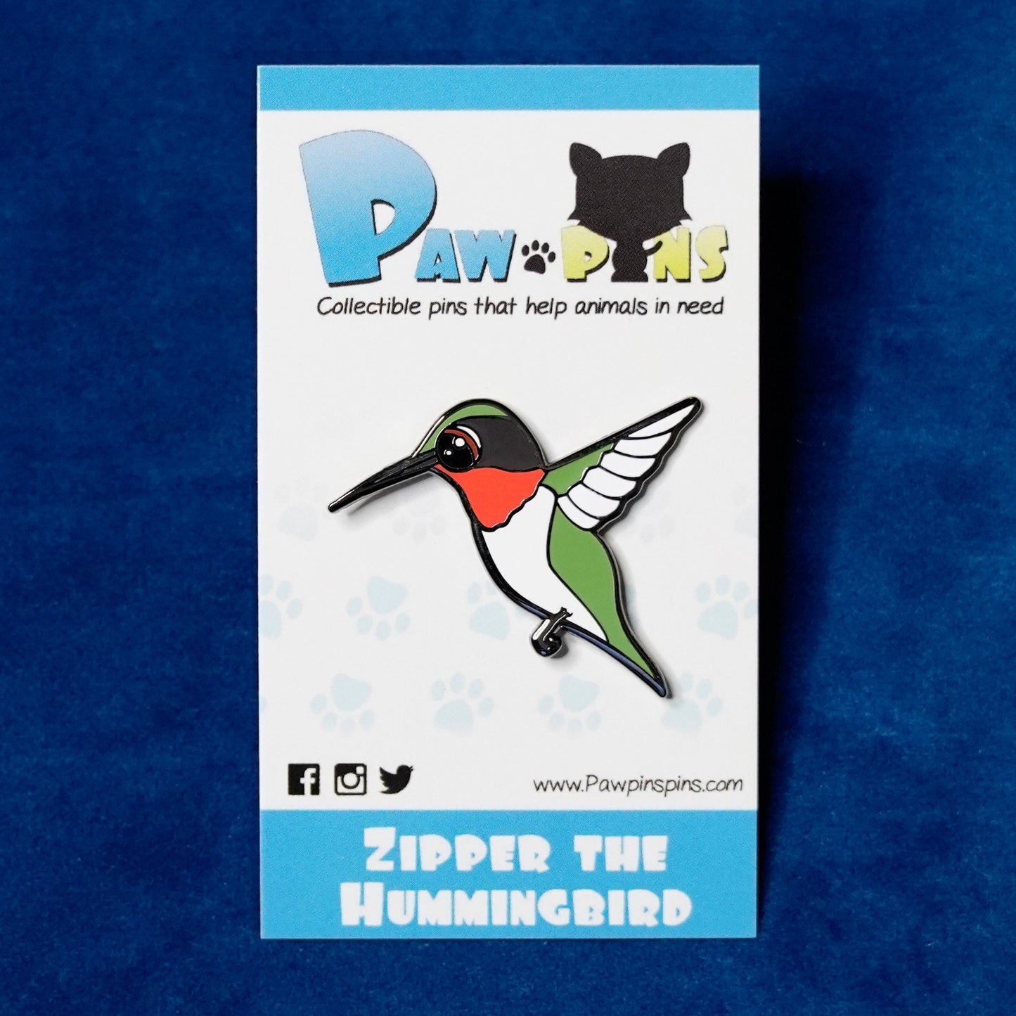 Zipper the Hummingbird - Hard Enamel Pin